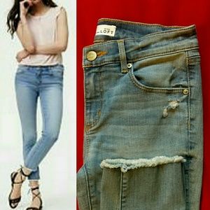 LOFT cropped modern skinny jeans